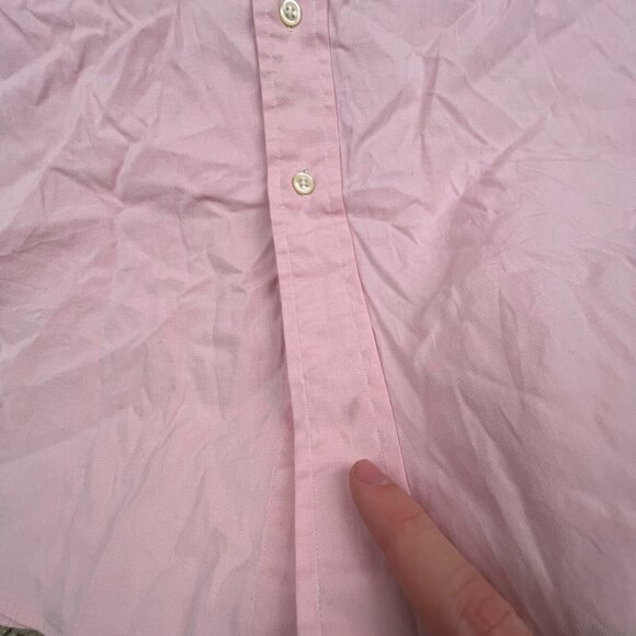 Polo Ralph Lauren ANDREW Button Up Shirt Cotton Mens Size 16.5 34 PINK Oxford - Picture 9 of 12